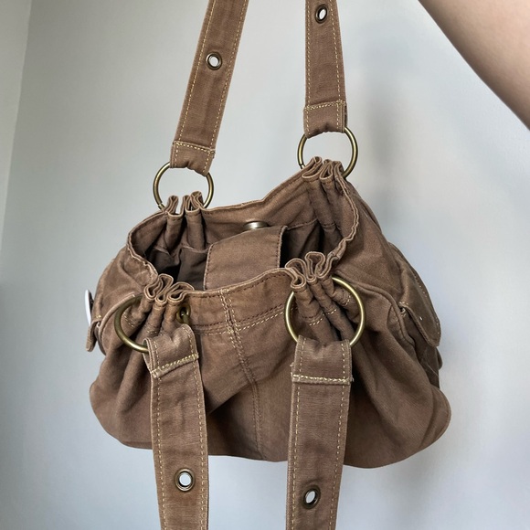 BROWN RHINESTONE ROXY HANDBAG - Picture 3 of 6